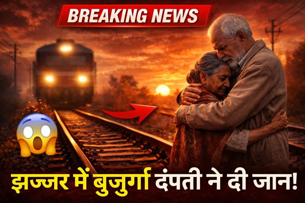 Breaking news दर्दनाक घटना: पहले एक-दूसरे को गले लगाया और फिर ट्रेन के सामने कूदकर दंपती ने दी जान..