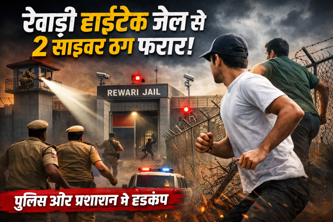 Breaking News : रेवाड़ी की हाईटेक जेल से 2 कैदी फरार! दिनदहाड़े सुरक्षा पर बड़ा सवाल Breaking News : रेवाड़ी की हाईटेक जेल से 2 कैदी फरार! दिनदहाड़े सुरक्षा पर बड़ा सवाल